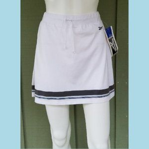 NWT REEBOK White Cotton Jersey Tennis Skirt M